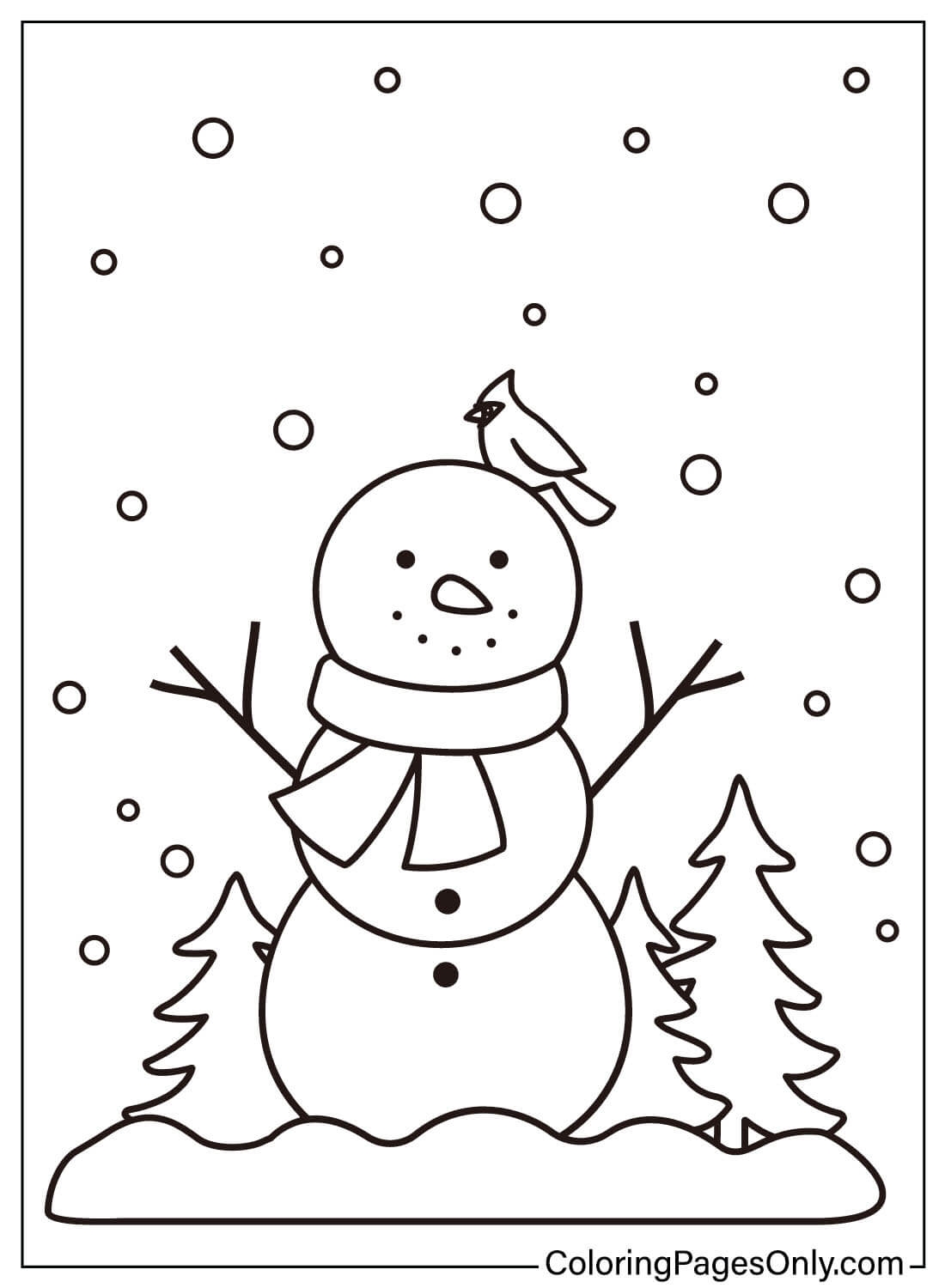 Snowman Coloring Sheets Printable Prntbl concejomunicipaldechinu gov co