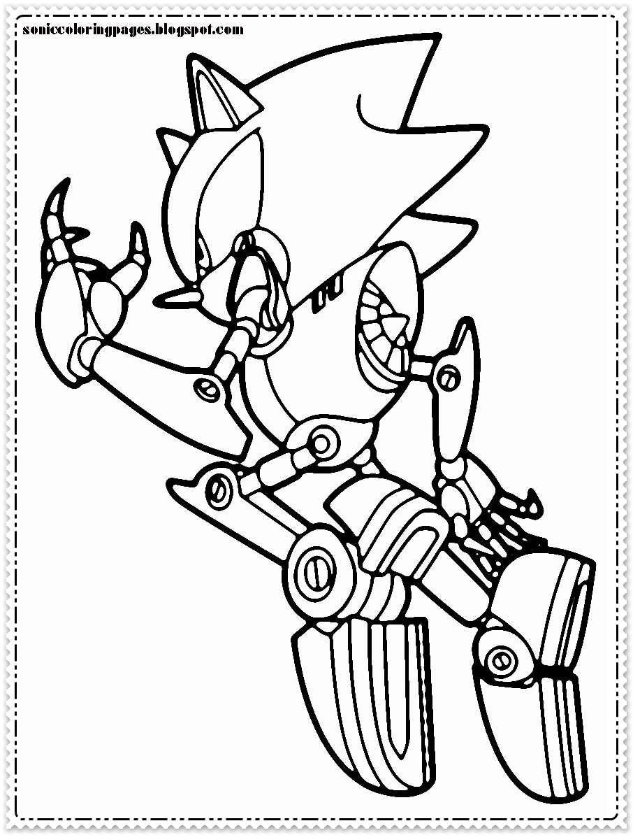 Sonic Coloring Pages
