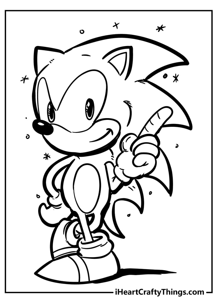 Sonic Printable Coloring Sheets