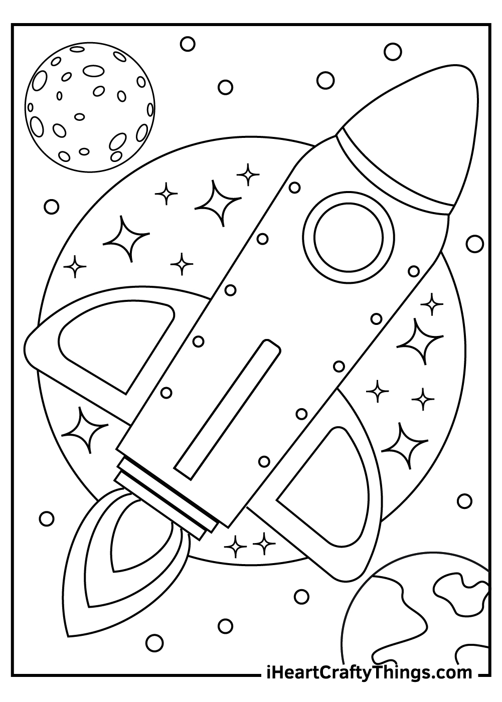 Space Printable Coloring Pages
