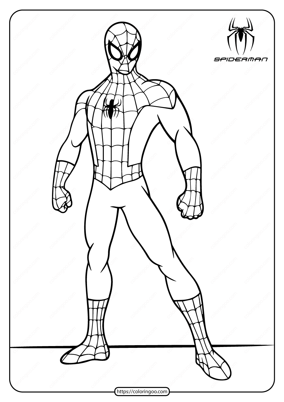 Spider Man Coloring Sheets Printable