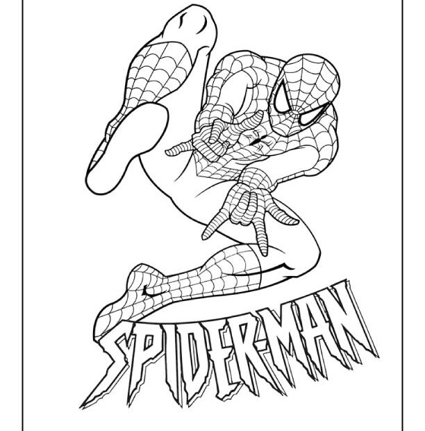 Spiderman Coloring Pages Easy Infoupdate