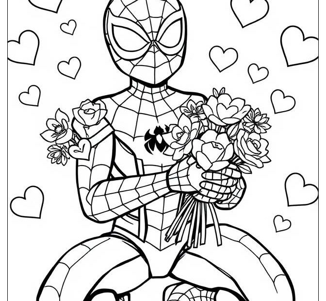 Spiderman Coloring Pages For Sheets Printable Infoupdate