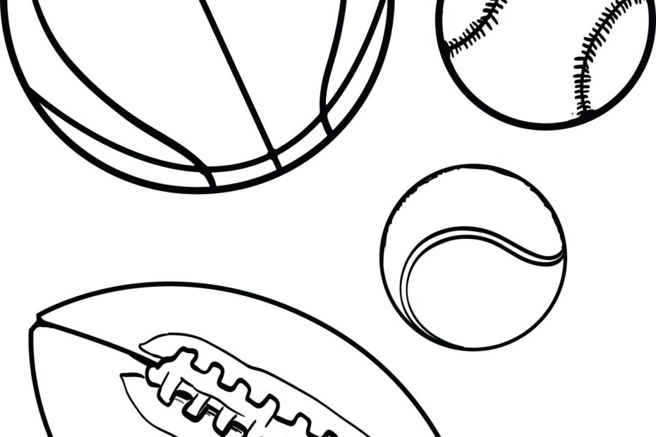 Sports Balls Coloring Pages Free Printable Templates