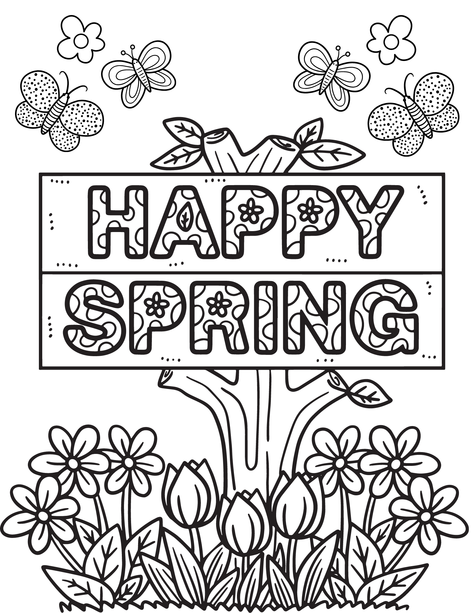 Spring Coloring Pages Coloring Pages To Print Printab Vrogue co