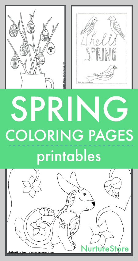 Spring Coloring Sheets Printable
