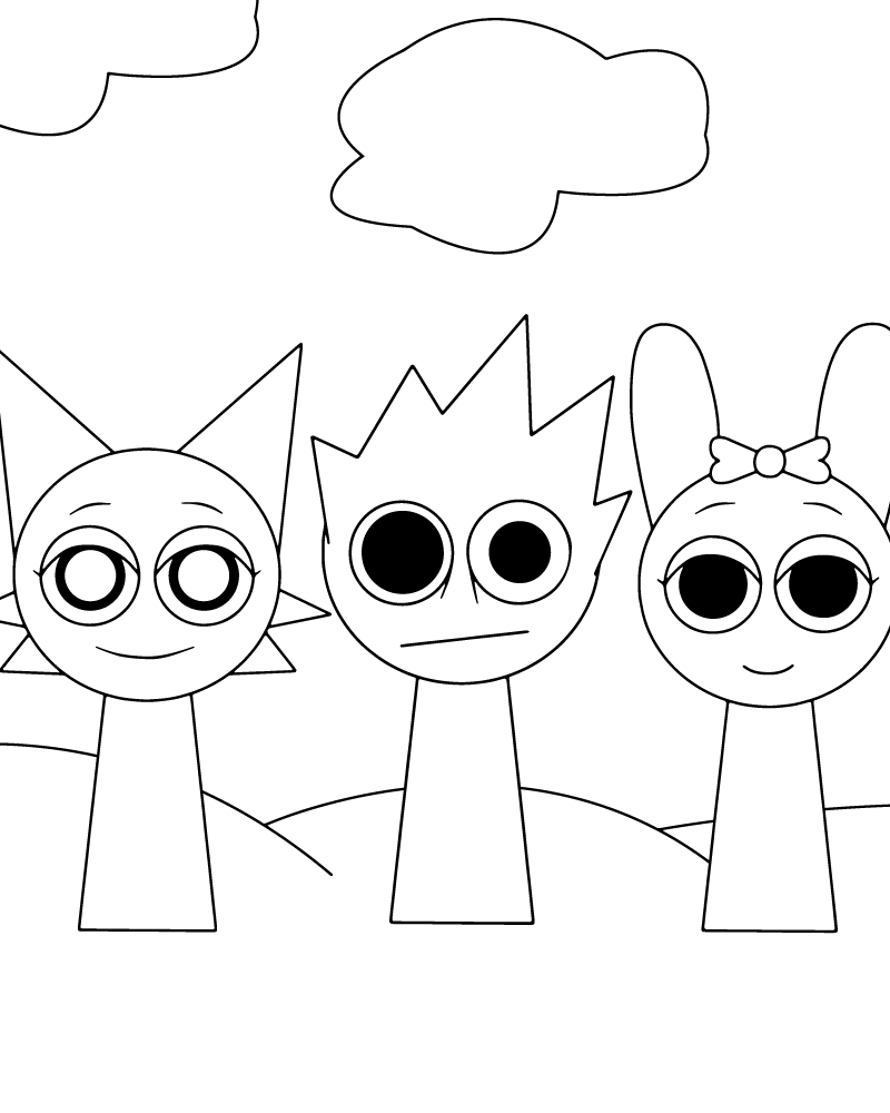 Sprunki Coloring Pages To Print