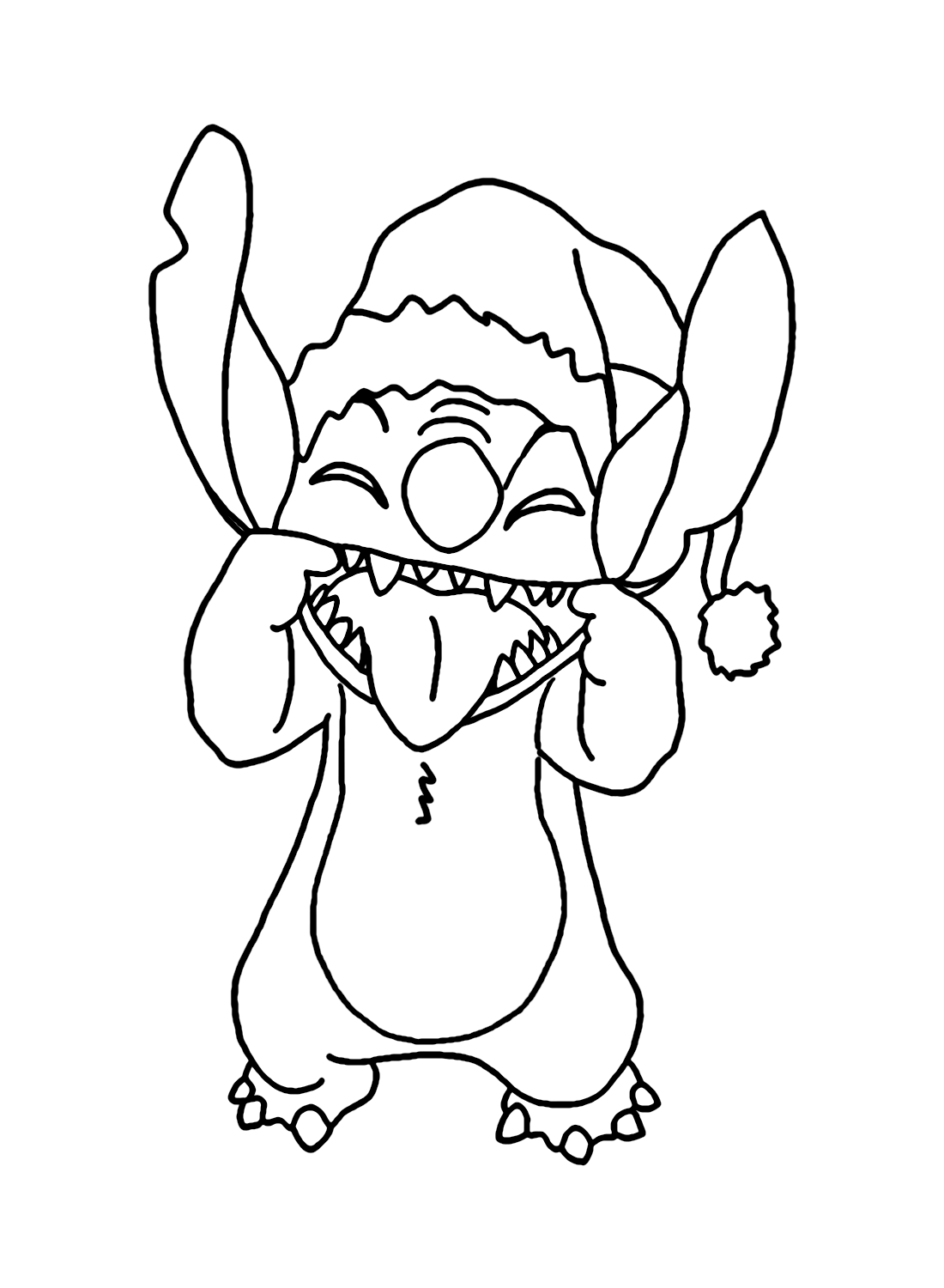 Stitch Christmas Coloring Pages Coloring Page Free Printable Coloring 