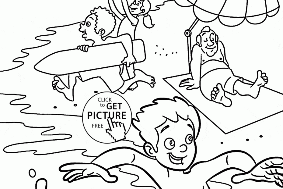 Summer Fun Printable Coloring Pages Coloring Home