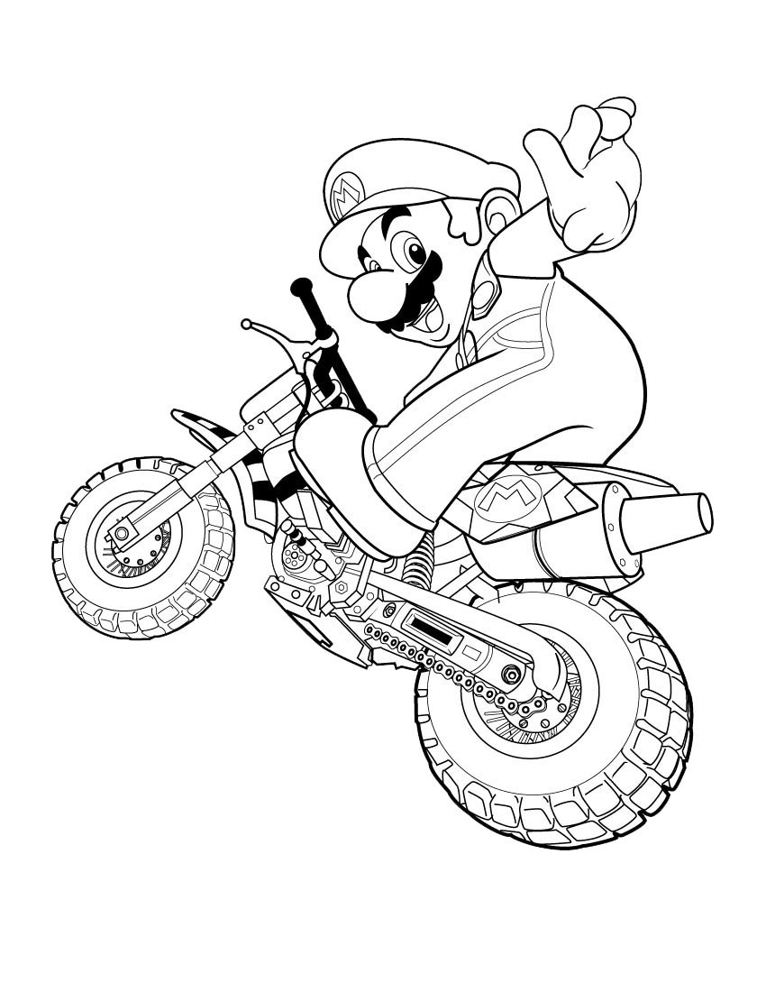 Super Mario Coloring Pages Free Printable Coloring Pages Cool 