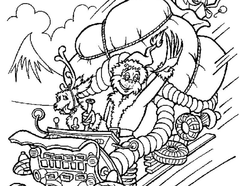 The Grinch Coloring Page Coloring Home