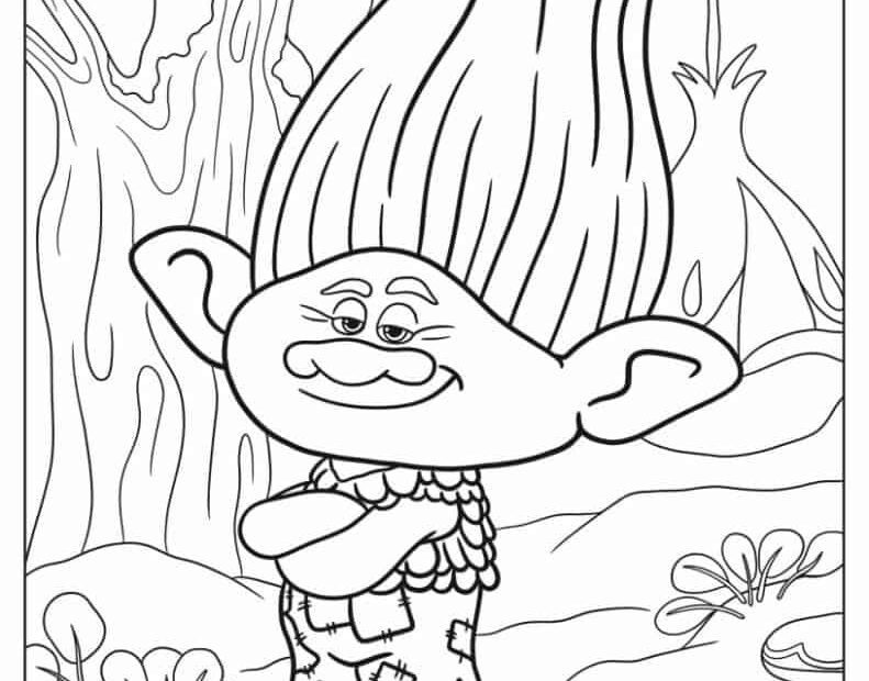 Trolls Band Together Coloring Pages Coloring Nation