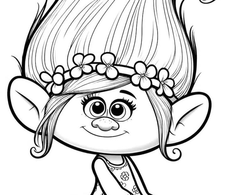 Trolls Coloring Pages 34 Free Sheets To Color Cartoon Coloring
