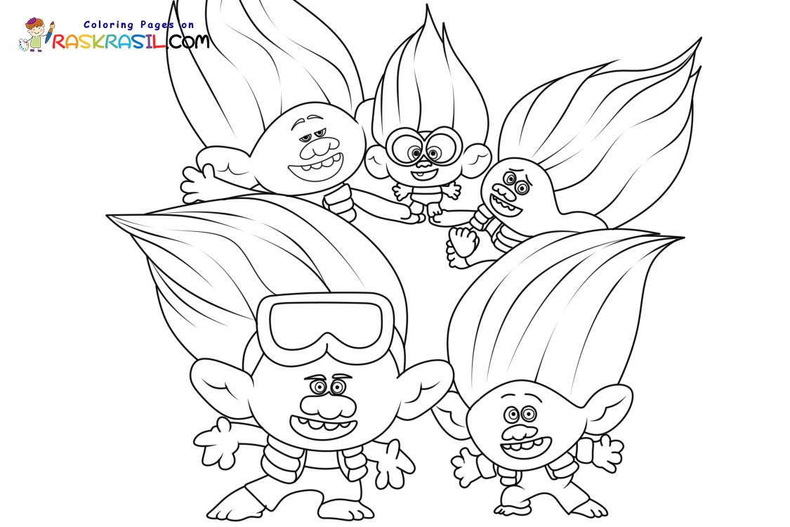 Trolls Coloring Pages Free Coloring Pages Printables