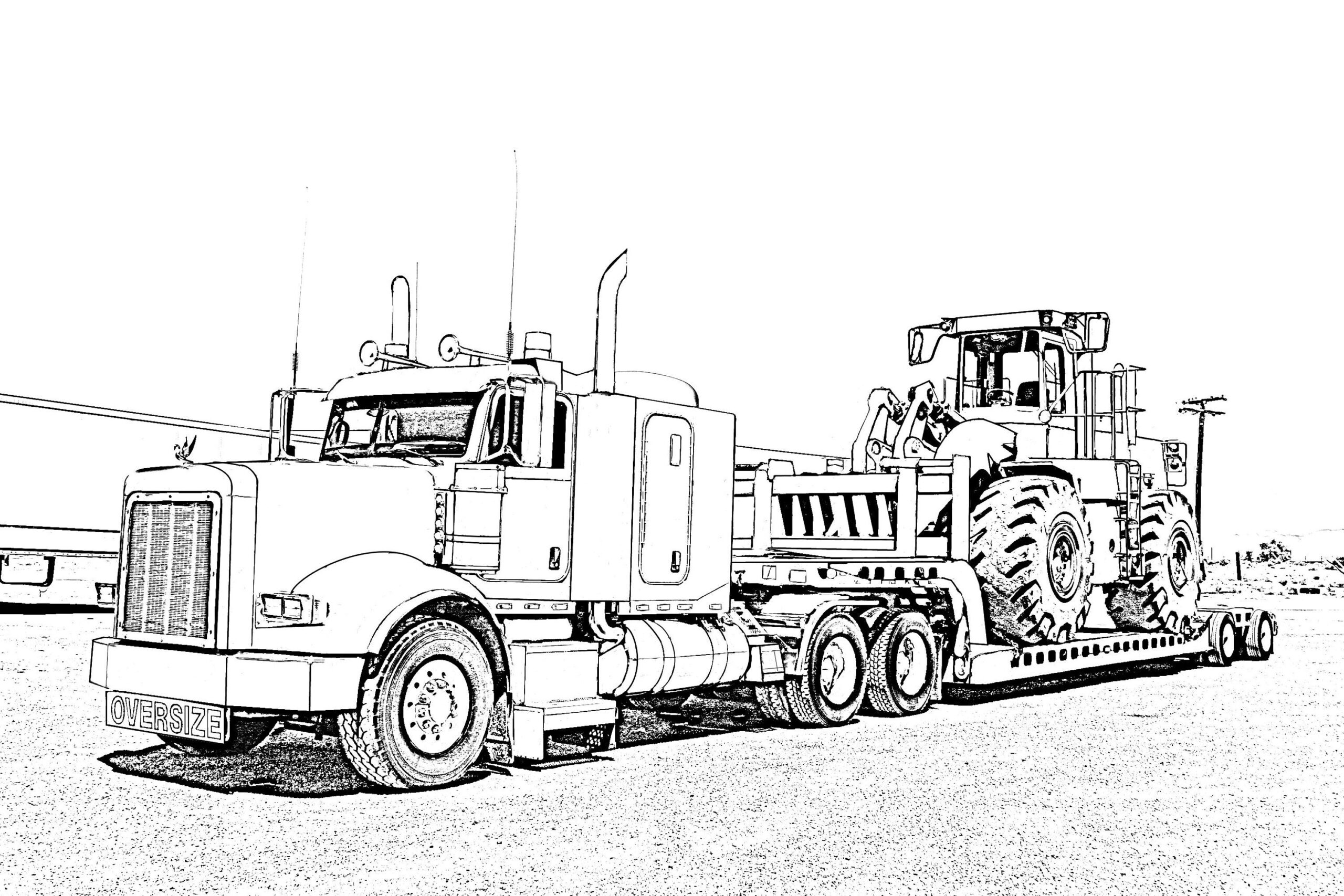 Truck Coloring Pages Free Printable Free Printable Templates