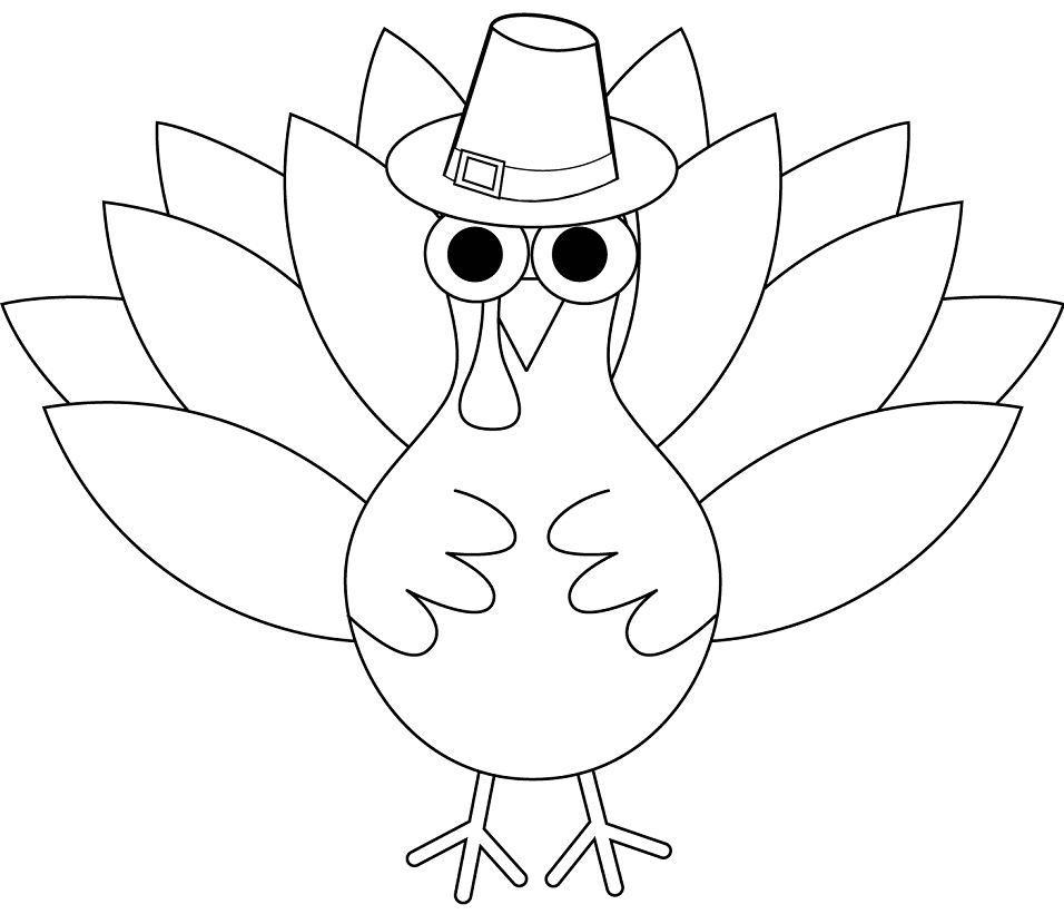 Turkey Coloring Page Printable