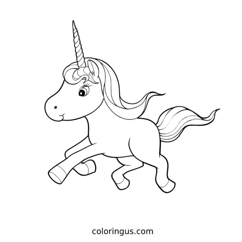 Unicorn Coloring Pages Free Printable PDF 