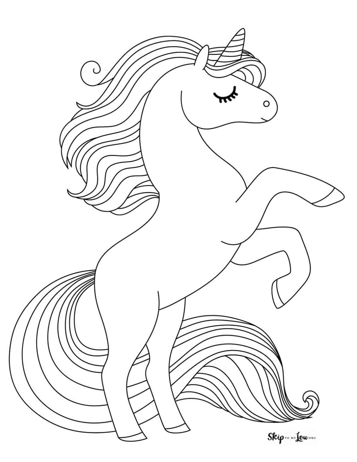 Unicorn Printable Coloring Sheets