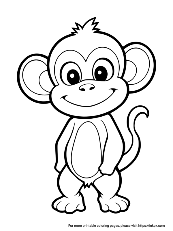 Unleash Your Inner Artist With Printable Coloring Pages Monkeys 