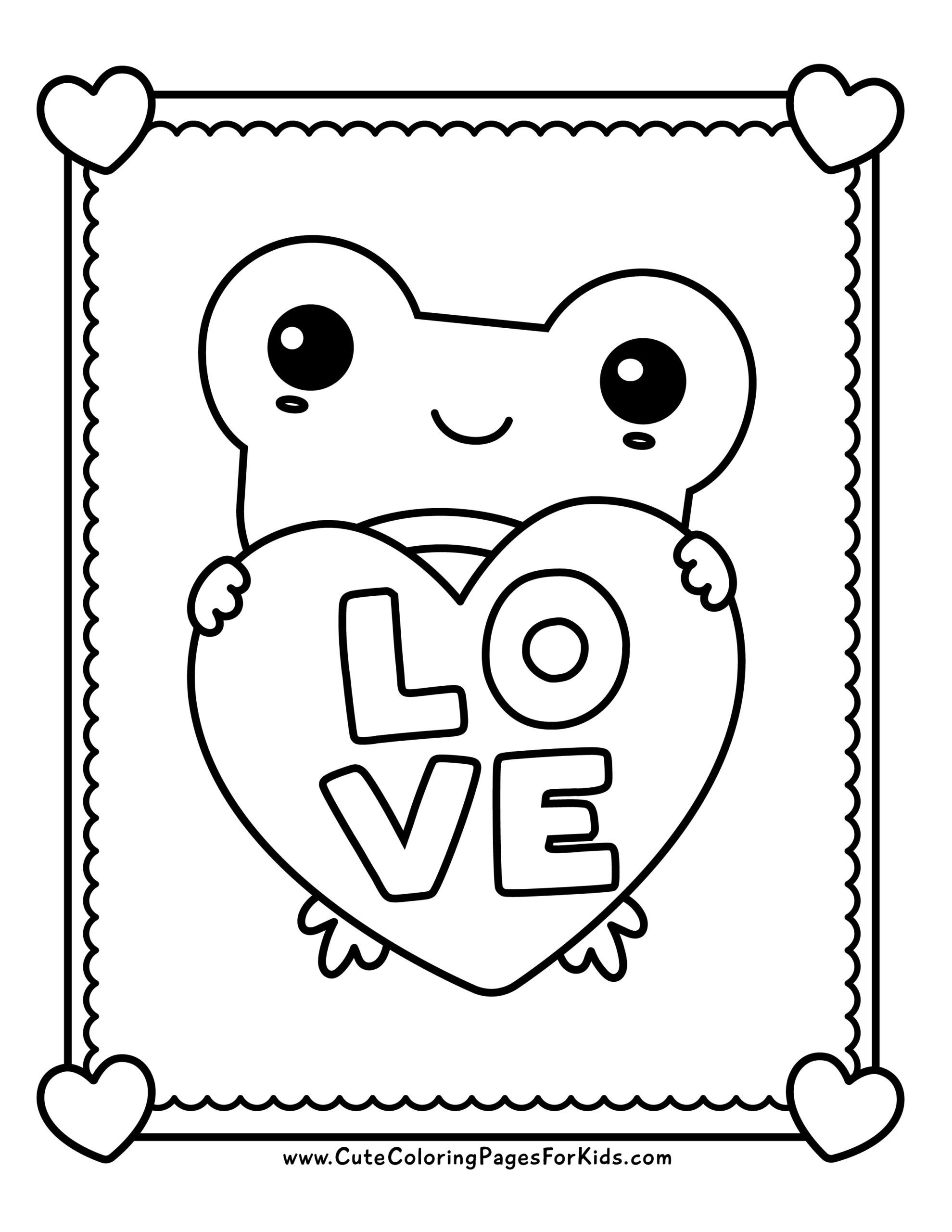 Valentine 39 s Day Coloring Pages Free Printable PDFs Cute Coloring 