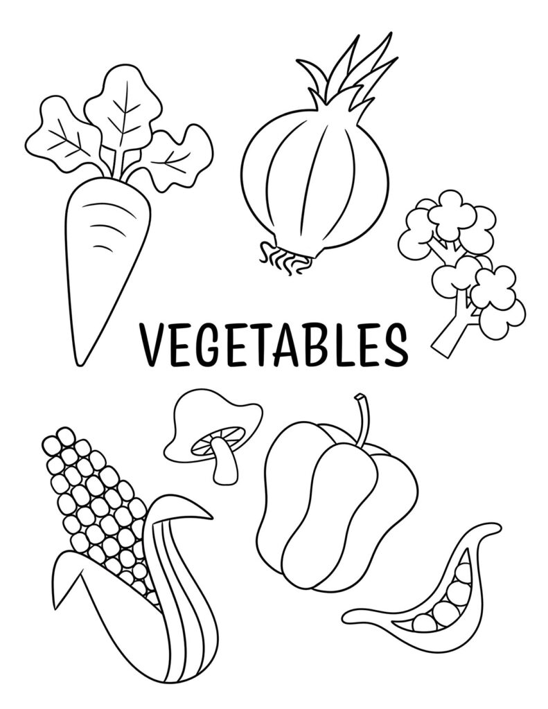 Vegetable Coloring Pages Best Coloring Pages For Kids Fruit Coloring 