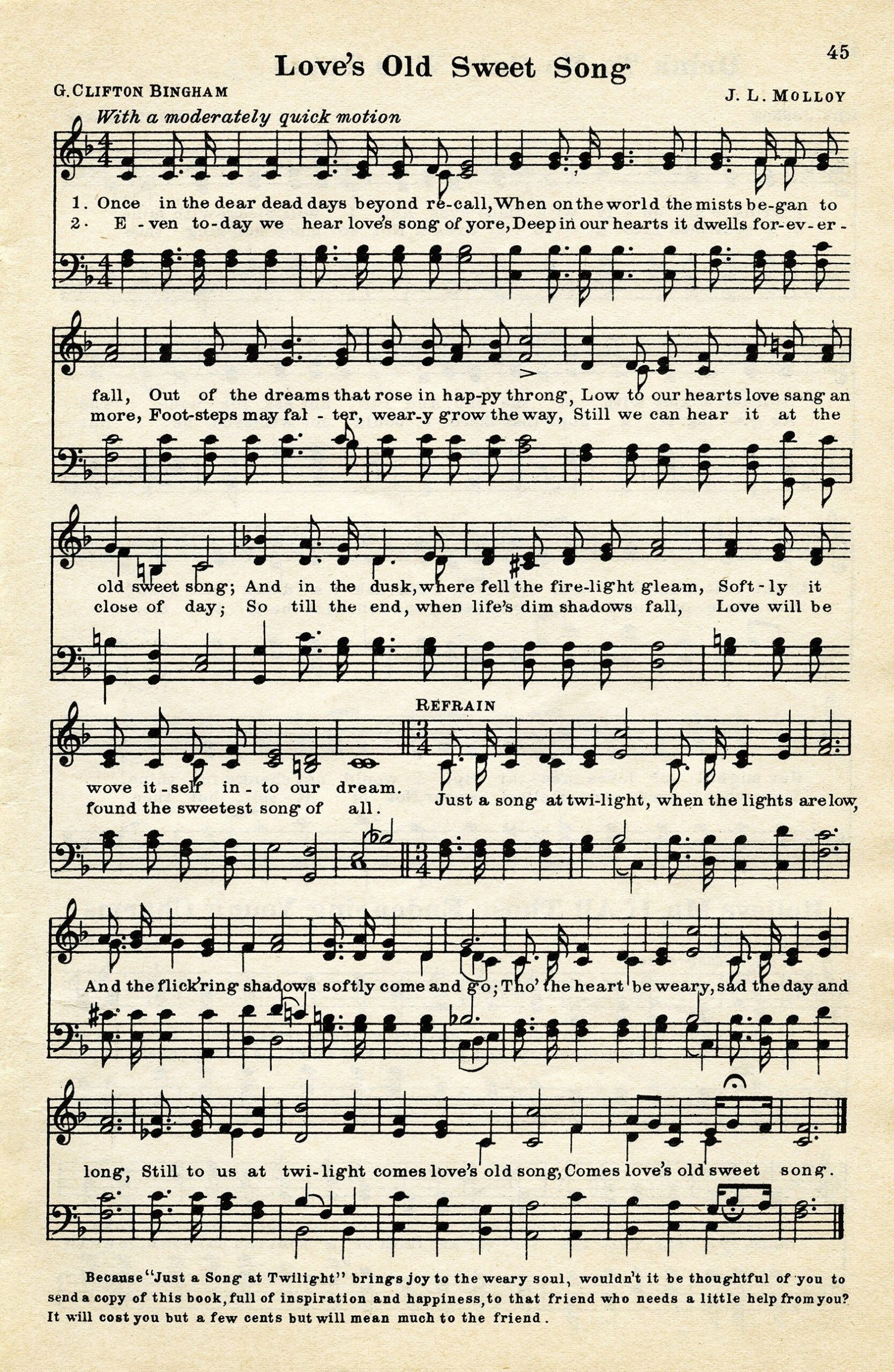 Vintage Music Sheets Printable