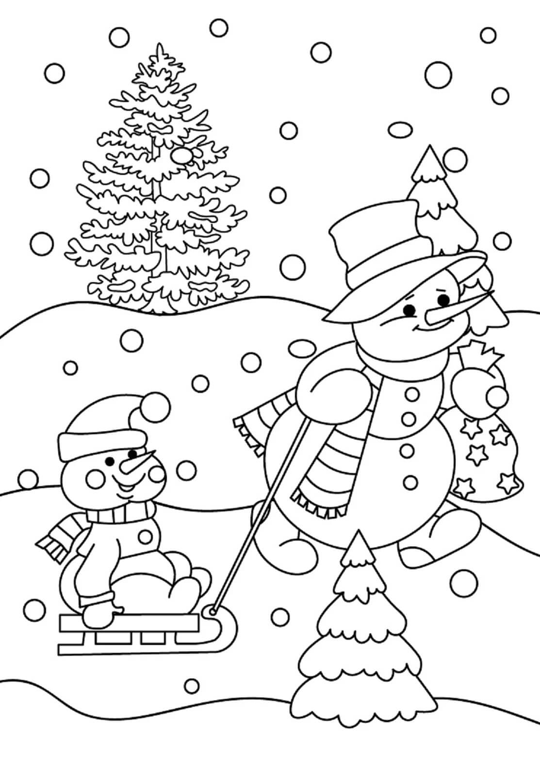Winter Coloring Pages ColoringLib